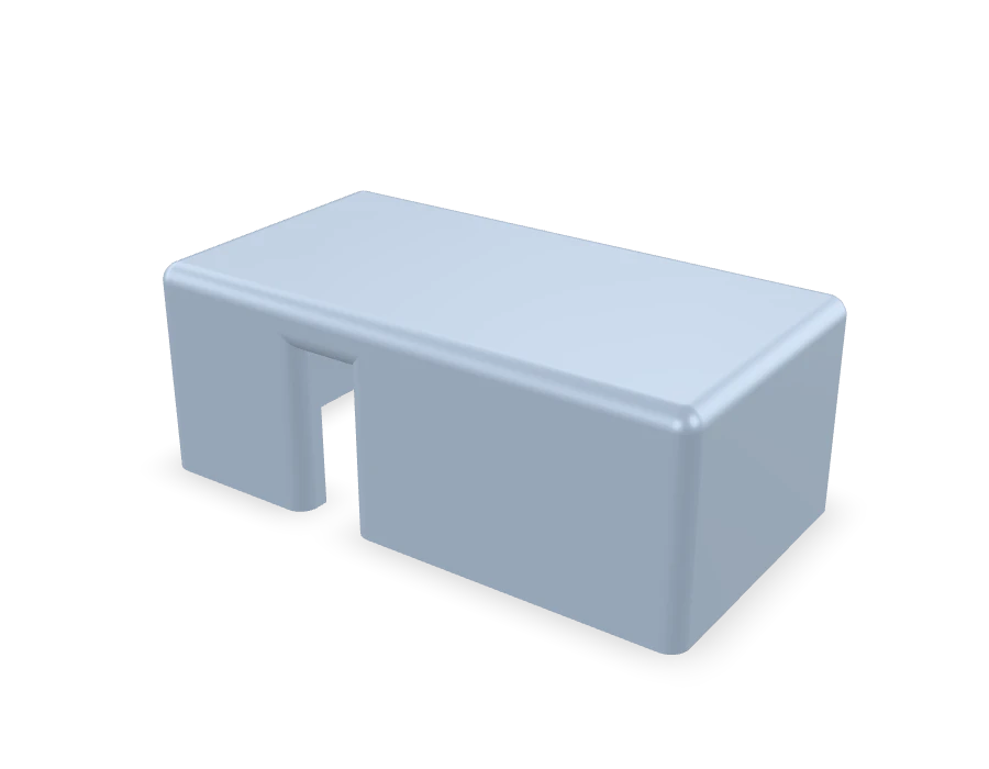 Battery Protection Cover parçasının 3B modelinden alınmış görünümü